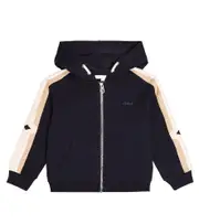 [Chloe Kids] Chloé Kids Logo cotton jersey hoodie Y 6 blue