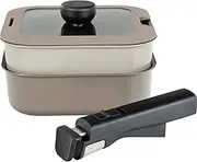 Wahei Freiz RB-3105 Square Frying Pan Set, 7.1 inches (18 cm), 4-Piece Set, PFOA Free, IH Gas Rectmate