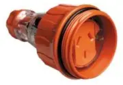 Clipsal CORD EXTENSION SOCKET 250V 3-Pins Flat ELECTRIC ORANGE- 10A Or 15A
