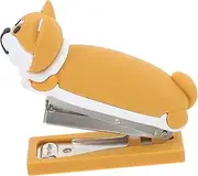 DOITOOL Puppy Stapler Stapler School Supplies Cute Office Stationery Supplies Mini Stationery Light Brown PVC Soft Glue