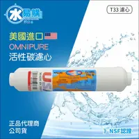 在飛比找樂天市場購物網優惠-美國進口OMNIPURE - 小T33後置顆粒活性炭濾心 N