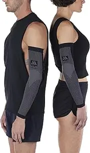 Mojo Compression Socks - 20-30 mmHg Firm Lymphedema Medical Armsleeve, Black, Black