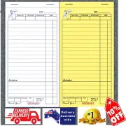 100 LARGE Restaurant Docket Books Duplicate BEST SELLING w Invoice FREE POSTAGE
