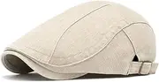 [Quanhaigou] Unisex Denim Newsboy Flat Ivy Gatsby Cabbie Driving Hat Dad Cap