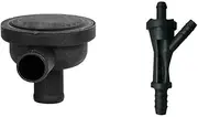 PCV Valve for VW Beetle 1999-2010, 1 Pcs Crankcase Ventilator Exhaust Valve and 1 Pcs Engine Suction Pump Purge Valve