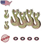 Alloy Steel 4 Pack Clevis Grab Hooks - 11,300 lbs Capacity Tow Chain Accessories