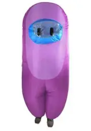 Kids Purple Sus Crewmate Killer Costume