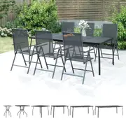 Outdoor Table Picnic Camping Table Dining Table Anthracite Steel Mesh vidaXL