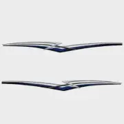 Larson Boat Graphic Decals 0572971M | 97 1/2 Inch Blue (Set of 2)