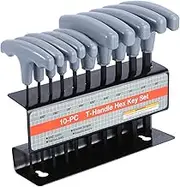 jojofuny Wrench Set T-handle 10-piece Key Set Spanners for Repair Comfortable Random