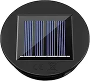 Light Solar Replacement Top,Waterproof Round Solar Panel,Warm White LED, Lighting for The Night,Suitable for Outdoor Hanging Solar Lanterns
