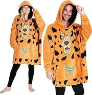 [Scooby-Doo!] Scooby Doo Oversized Hoodie Blanket for Men, Women Official Merchandise (Brown), Brown, One Size