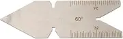 Thread Gauge, Stainless Steel Center Gauge, Screw Gauge, Screw Thread Measuring Tool, Lathe Thread Cutting Gauge for Threading Lathe