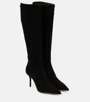 [Aquazzura] Aquazzura Saint Honore 85 suede boots AU 10 black