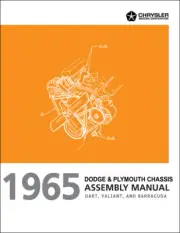 1965 Barracuda Valiant Dart Chassis and Engine Assembly Manual Plymouth Dodge