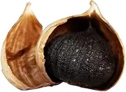 Black Garlic,Fermented Black Garlic,Allium Sativum,Heisuan,Black Garlic Organic,Whole Bulbs,Easy Peel,All Natural,Healthy Snack, Ready to Eat (250 g(0.55 Pound))