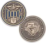 Navy Corpsman DOC Challenge Coin - USN Corpsman Up Military Collectable Coin - Officially Licensed USN Challenge Coin - Designed by Military Veterans
