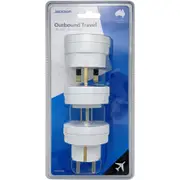Jackson Outbound Travel Adapter UK, Europe & USA Slim