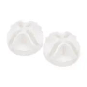 Plastic Wire Cube Connectors, 36x20mm Grid Buckle Clip White, 50Pcs
