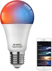 New MagicLight A19 E26 9 W Voice Control Bluetooth WIFI RGBTW Smart Bulb