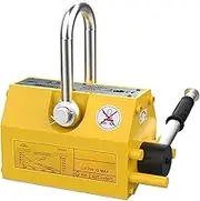 QMNUZCFD Heavy Duty Load Lifting Magnet with Trigger, 0.1-3 Ton Tensile Force, for Lifting Steel, Round Steel, 3.0 Safety Factor (6600 lb/3 Ton)