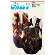 Shirt Tail Vest PATTERN #595 by Ghee's, Quilter's Vest Pattern, Patchwork Vest
