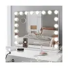 COOLJEEN Large Hollywood Vanity Mirror with Lights Bluetooth 18 Dimmable LED ...