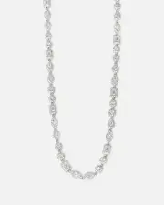 [SAINT MORTA] Saint Morta Iced Cluster Chain Iced White Gold - Size 22 22 Iced White Gold