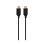 BELKIN HIGH SPEED HDMI CABLE 4K UHD FHD COMPATIBLE ETHERNET 1M BLACK F3Y021BT1M