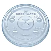 Fabri-Kal LGC1220 Greenware Cold Drink Lids - Clear (1,000/Carton) New