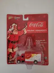 INTERNATIONAL BEVERAGE TRUCK JOHNNY LIGHTNING COCA-COLA HOLIDAY ORNAMENTS