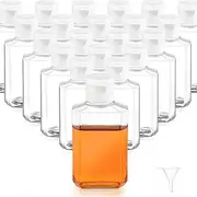 [HULISEN] 24 Pack 2 oz Clear Empty Hand Sanitizer Bottles, Travel Containers with Flip Cap - Refillable Containers, for Hand Sanitizer, Baby Shower [Not Intended for High Viscosity Liquids]