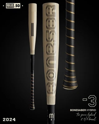 NEW Warstic Bonesaber Hybrid BBCOR Metal Baseball Bat 32 in. 29 oz. Drop 3
