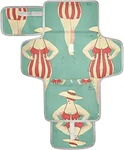 Reusable Diaper Changing mat with Tissue Pocket Changing pad for Changing Table for Girl & Boy