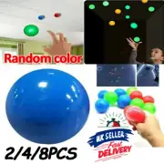 FunToy ticky Ceiling Balls Stress Relief Glow in 2/8PCS The Dark Globbles Stress