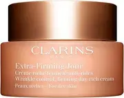Clarins Extra-Firming Day Wrinkle Control Firming Rich Cream - Dry Skin for Unisex - 1.7 oz Cream, 51 Milliliter