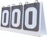 ａ aternee Scoreboard Flipper Flip Number Score Board Multipurpose 3 Digits Table Score Flipper Score Counter for Football Volleyball