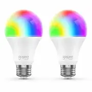 LED Bulb Pack Of 2 Smart WIFI Colour RGB APP Control Alexa Google Light Bulb