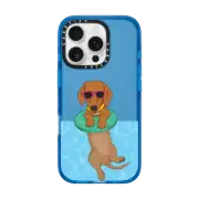 iPhone 16 Pro Impact Case Swimming Dachshund