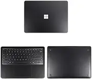 IMMOENUC Sticker Skin Decal for 2024 Microsoft Surface Laptop (7th Edition) 13.8 inch Model 2036 Laptop Full Body ADC Three Sided Wrap Anti-Scratch Vinyl Protective Cover Abrasion Resistant (Black)