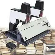 Fully Automatic Stapler, Electric Double-Head Stapler, Adopts Metal Shell and Can Adjust The Force in Nine Levels. It is Equipped with a Foot Switch and is Suitable for Carton Factories