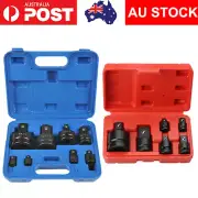 6/8x Impact Socket Adaptor Set Driver Wrench Kit 1/4 1/2 3/8 3/4 1" Reducer AU