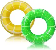 Fiohiros Inflatable Pool Floaties, Durable Swimming Pool Float, Colorful Swim Ring for Swimming Pool Party Decorations
