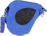 Stgfyxgs Hamster Travel Carrier Bag, Shoulder Bag, Fashionable Adjustable Strap, Portable Going Out Bag, Handbag for Outdoor Travel with Small Animals, Blue