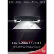 Gbc Laminating Pouch Gloss 80 Micron A4 Clear Pack 100