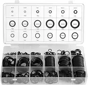 SustVita Rubber O Washer Assortment Kit 279Pcs / Kit Sealing O Set, 18 Sizes, Nitrile NBR Gasket for Automotive Faucet Pressure Plumbing