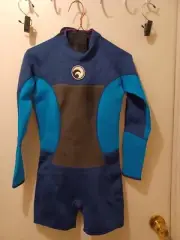 Scuba Donkey Wet Suit Kids Size Small Light & Dark Blue