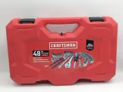 Craftsman 48 PC. 6PT. Sockets SAE/METRIC 1/4" DR. Mechanics Tool Set CMMT12017