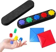 PYEUIFT 7 Pieces Gonggi Korean Game, Gonggi Korean Games, Gonggi Traditional Korean Game Gonggi Stones Game, Hand Games with Coloured Stones for Coordination Training