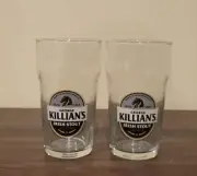 Set of 3 George Killian's Irish Stout Nonic Pint Beer Glasses 16 oz New